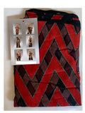 Kokomo Women's Unlimited 7 Way Scarf Black /Red / Silver Glitter O/S