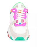 Kurt Geiger London Women Lettie Eagle White/Other Lace-Up Sneakers