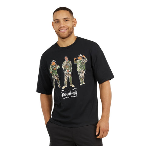 Dogg Supply by Snoop Dogg Men's Short Sleeve Graphic Tee, Black Medium
