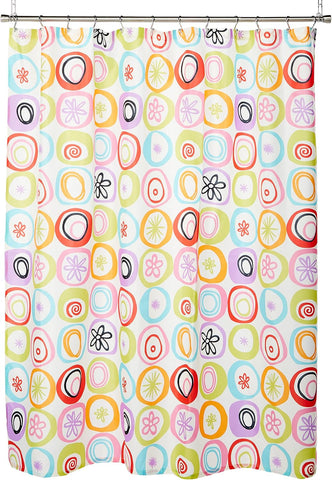 Creative Bath All That Jazz Starburst Fabric Shower Curtain Multi 72in X 72in
