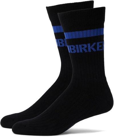 Birkenstock Unisex Cotton Crew Stripe Socks Black 5-7