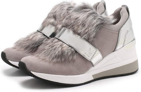 Michael Kors Women's Maven Trainer Pearl Grey 6.5 M