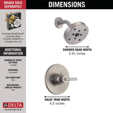 Delta Faucet Trinsic 14 Series Single-Function Shower Faucet Set Chrome T14259 (Valve Not Included)