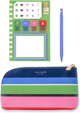 Kate Spade New York Zipper Pouch Accessory Bag Sunny Day Stripe