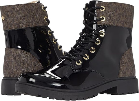 Michael Kors Women's Alistair Bootie Black/Brown 6.5 M