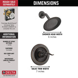 Delta Faucet Windemere 14-Series Shower Faucet Set, BT14296-OB (Valve Not Include)