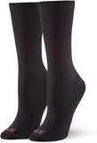Hue Women's Cushioned Crew Sock, Espresso, O/S