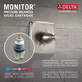 Delta Faucet Windemere 14-Series Shower Faucet Set, BT14296-OB (Valve Not Include)