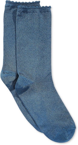 Hue Women's Perfect Luster Insignia Blue Socks O/S