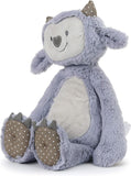 Demdaco Growl Pal Let's Be Brave Polka Dot Purple 16 inch Plush Fabric Toy
