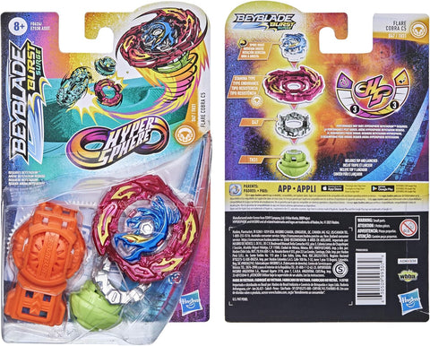 Beyblade Burst Rise Hypersphere Flare Cobra C5 Starter Pack - Stamina Type Battling Game