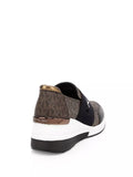 Michael Kors Women's Felix Trainers Glitter Chain Mesh Bronze Anthracite 8M