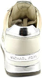 Michael Kors Women's Allie Leather Low Top Lace Up Vanilla 7.5
