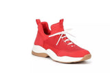Gianni Bini Women's Rizwell Lace-Up Sneakers Lava Red 9 M