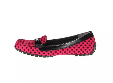 Isaac Mizrahi New York Women's Moccasin, Pink/Multi Pony, 6.5 M US