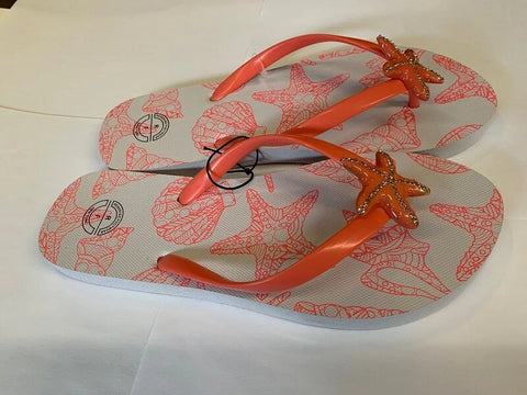 Reserved FootWear Women's Bermuda Flip Flops Coral
