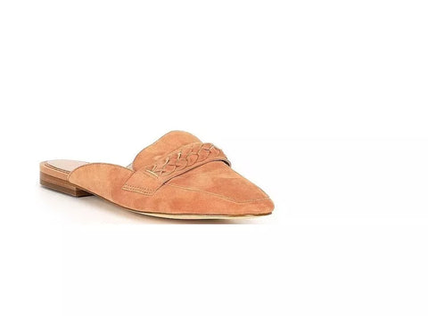 Gianni Bini Women's Mckynlie Braided Suede Mules Tan 8.5 M