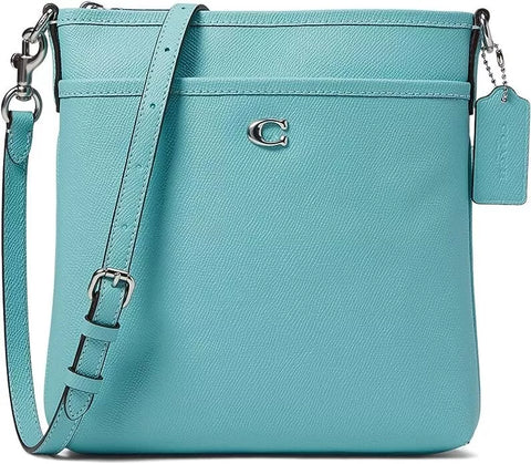 COACH Women's Cross Grain Leather Kitt Faded Blue