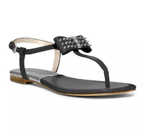 Michael Kors Women's Devin Thong Sandal Black 7.5 M