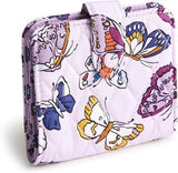 Vera Bradley Women's Premium Cotton Small Tab Wallet, Wing in Flight