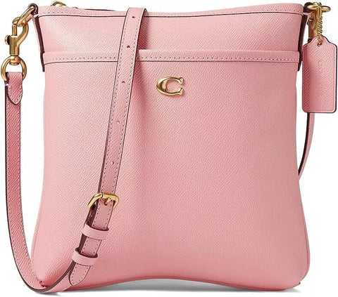 COACH Women's Cross Grain Leather Kitt Bubblegum