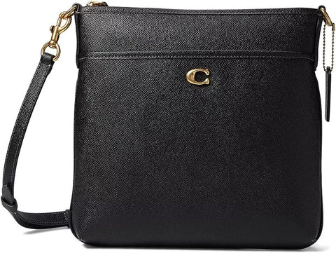COACH Women's Cross Grain Leather Kitt 26 Black