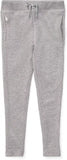 POLO RALPH LAUREN Girl's Little Kid French Terry Leggings Light Grey Heather 6X