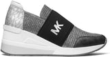 Michael Kors Women's Felix Trainer Black Anthracite 9 M