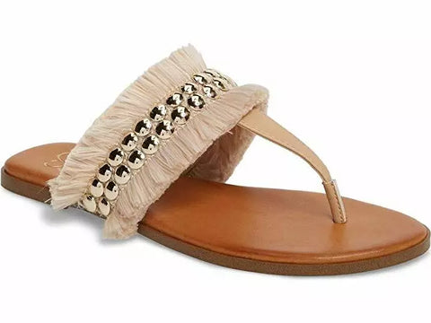 Jessica Simpson Womens Crespo Open Toe Casual, Natural, Size 8.0