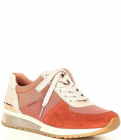 Michael Kors Women's Allie Wrap Trainer Dark Salmon