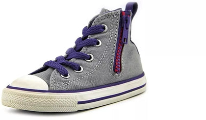 Converse Infant Girls Chuck Taylor All Star Hi Side Zip Lucky Stone Sneaker  4