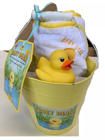 Baby Dear Hooded Towel Gift Set Yellow