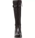 Trotters Women's Lyra Riding Boot, Black, 7 W US