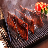 CHARAPID Dual-use BBQ Rib, Larger Roast Rack Stainless Steel