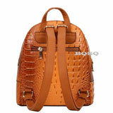 Backpack Fashion Pearl Bee Charm Striped 3 in 1 Crocodile -