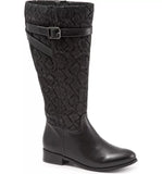 Trotters Women's Lyra Riding Boot, Black, 7 W US
